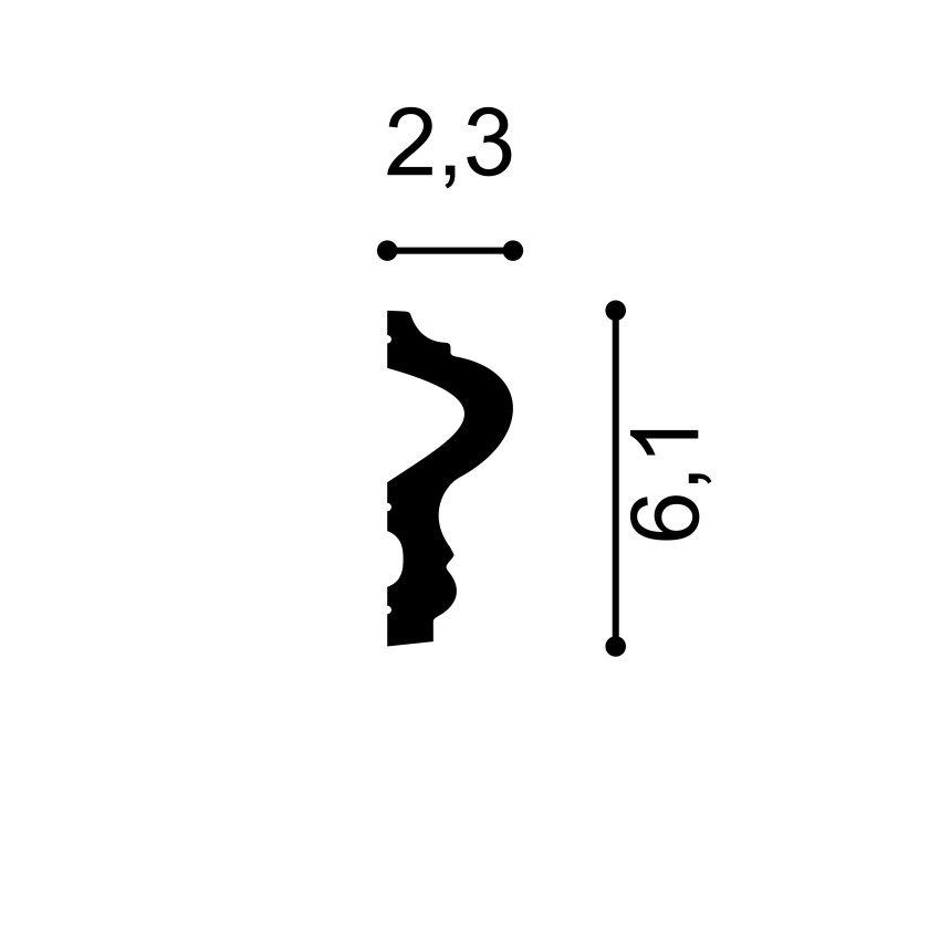 Profile Decorative Mardom Decor MRD-MD346F. Conține culorile: