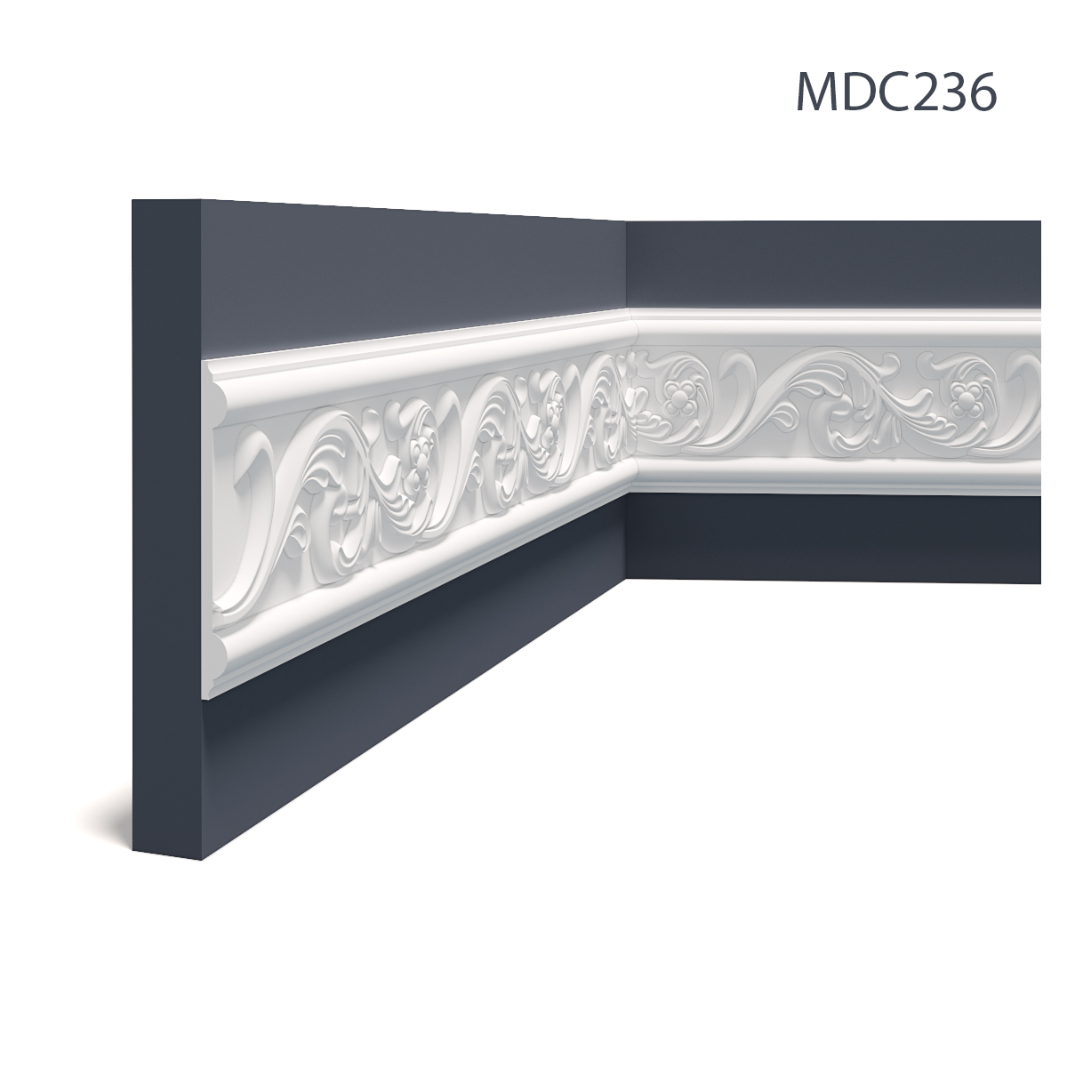 Brau decorativ MDC236, 240 X 12.8 X 1.4 cm, Mardom Decor, Brauri decorative 
