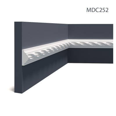 Brau decorativ flexibil MDC252F, 235 X 5.4 X 2.3 cm, Mardom Decor, Brauri decorative 