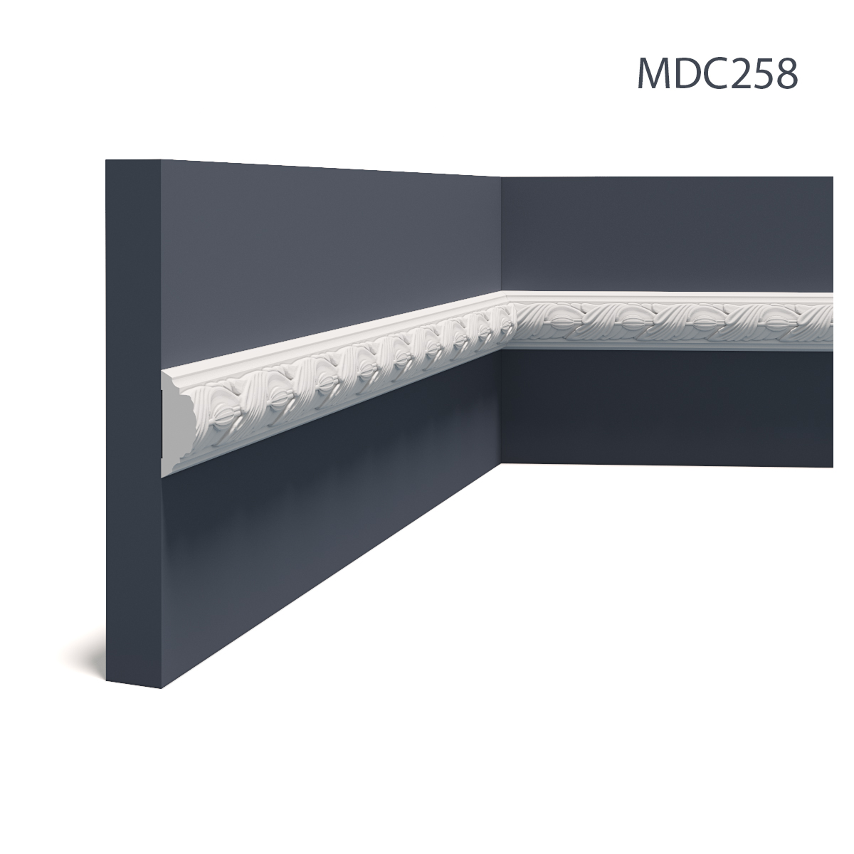 Brau decorativ flexibil MDC258F, 235 X 5.4 X 2 cm, Mardom Decor, Brauri decorative 