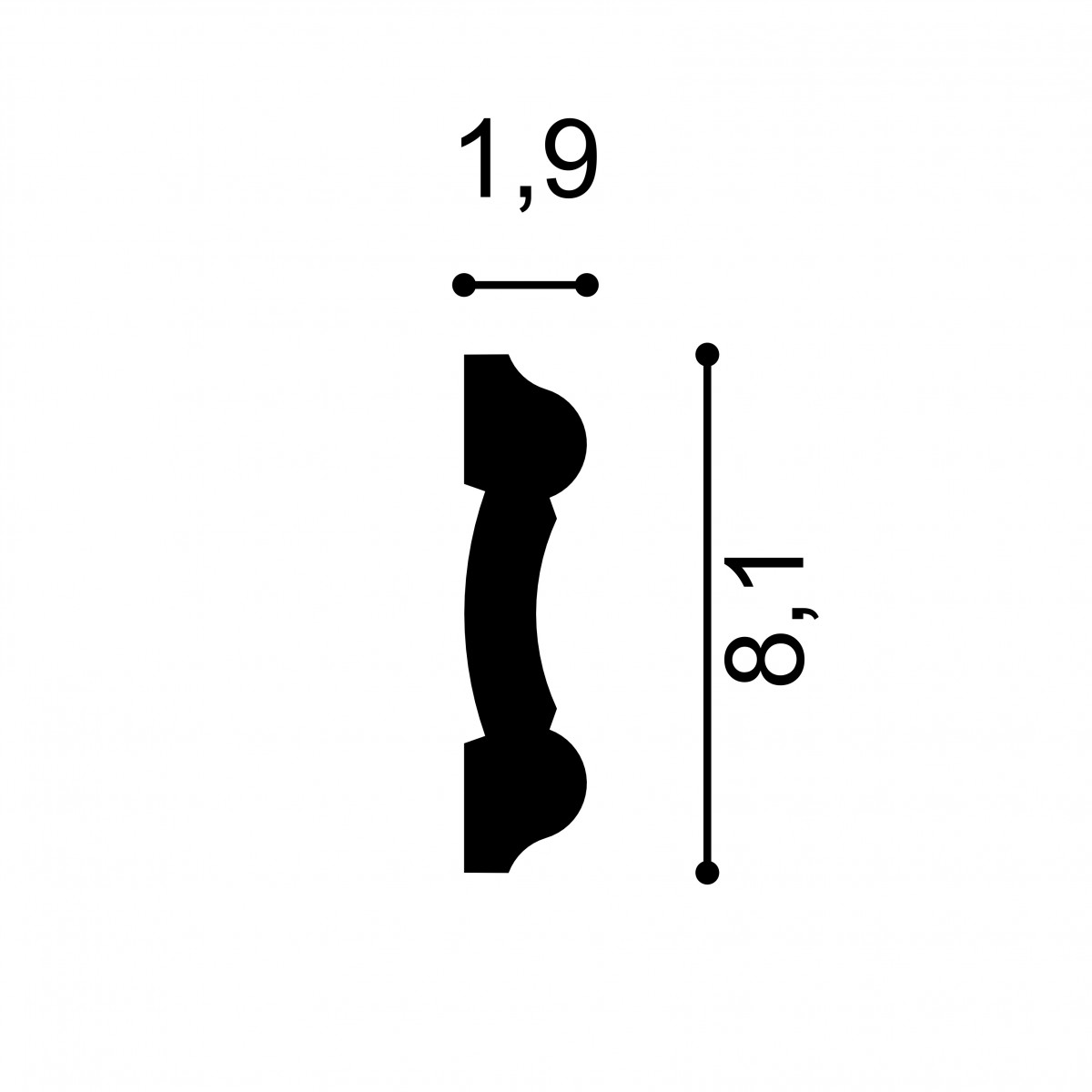 Profile Decorative Mardom Decor MRD-MDD339F. Conține culorile: