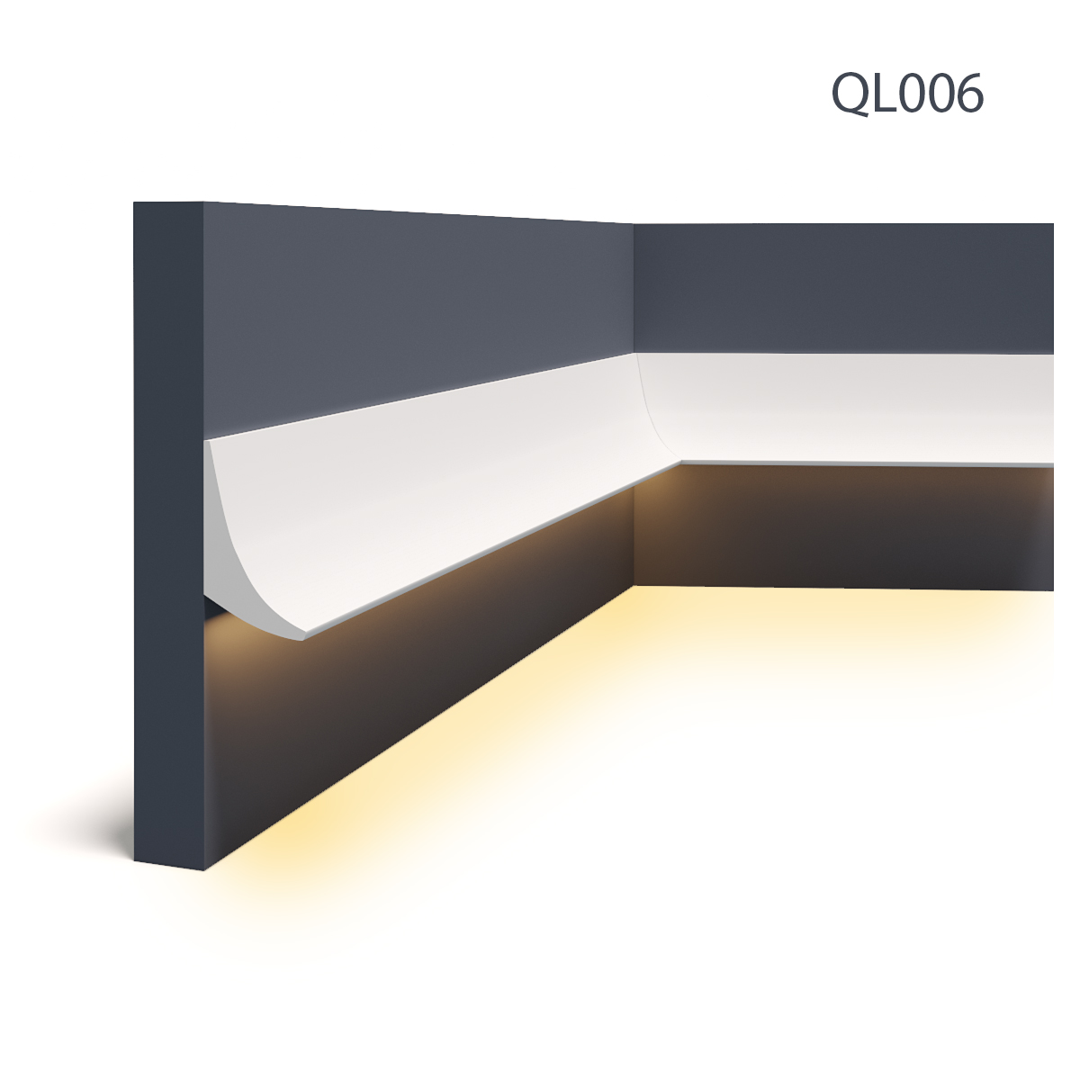 Brau decorativ pentru LED QL006, 200 X 7 X 4.2 cm, Mardom Decor, Brauri decorative 