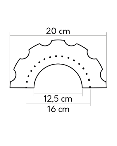 Semicoloană decorativă albă cu detalii rafinate
