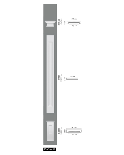 Coloane si semicoloane Mardom Decor MRD-D1515, material: ProFoam