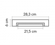 Element decorativ D3003 pentru pilastrii D1516 si D1515, 64.5 x 28.3 x 6 cm, Mardom Decor