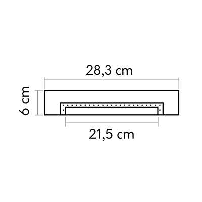 Element decorativ D3003 pentru pilastrii D1516 si D1515, 64.5 x 28.3 x 6 cm, Mardom Decor, Coloane si semicoloane 