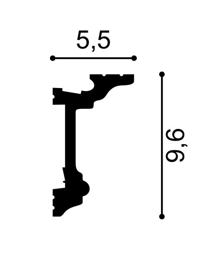Cornișe tavan Mardom Decor MRD-MD137, material: PolyForce