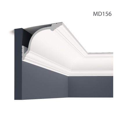 Cornisa decorativa pentru LED MD156, 200 X 14.5 X 11 cm, Mardom Decor, Cornișe tavan 