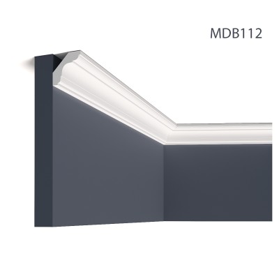 Cornisa decorativa flexibila MDB112F, 235 X 4.4 X 4.4 cm, Mardom Decor, Cornișe tavan 