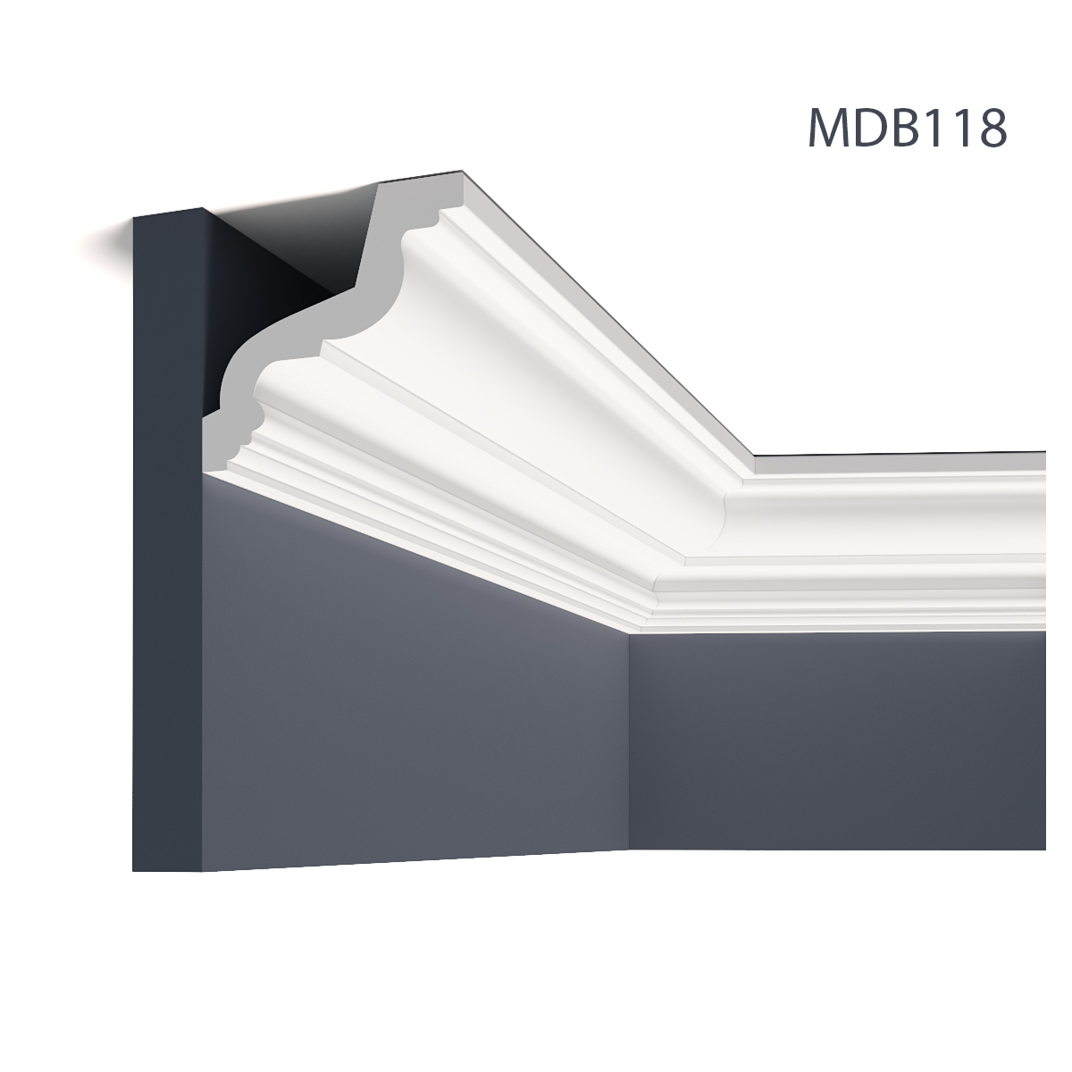 Cornișe tavan Mardom Decor MRD-MDB118, material: ProFoam