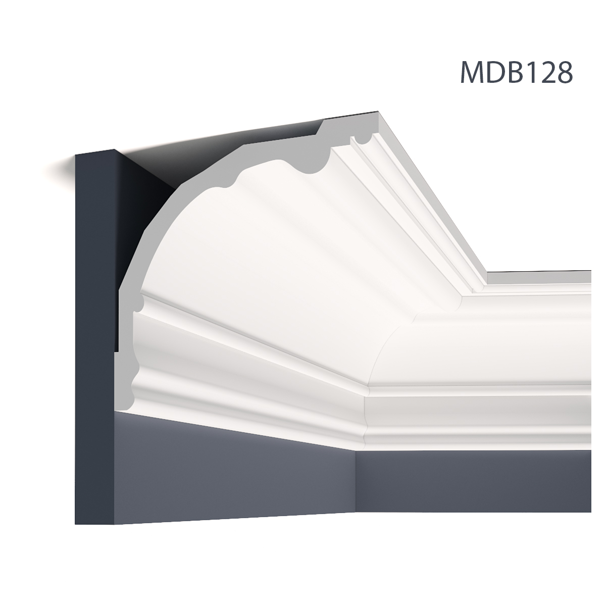 Cornișe tavan Mardom Decor MRD-MDB128, material: ProFoam