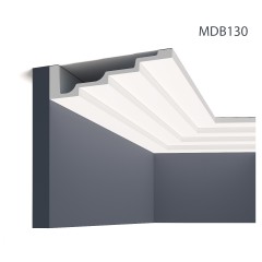 Cornisa decorativa MDB130, 240 X 5 X 19.7 cm, Mardom Decor