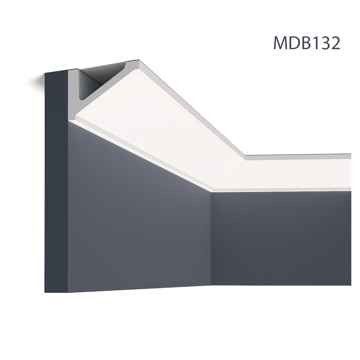 Cornisa decorativa MDB132, 240 X 5.5 X 8.7 cm, Mardom Decor, Cornișe tavan 