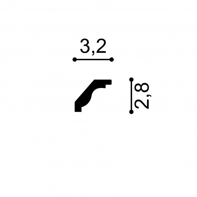 Profile Decorative Mardom Decor MRD-MDB135F. Conține culorile: