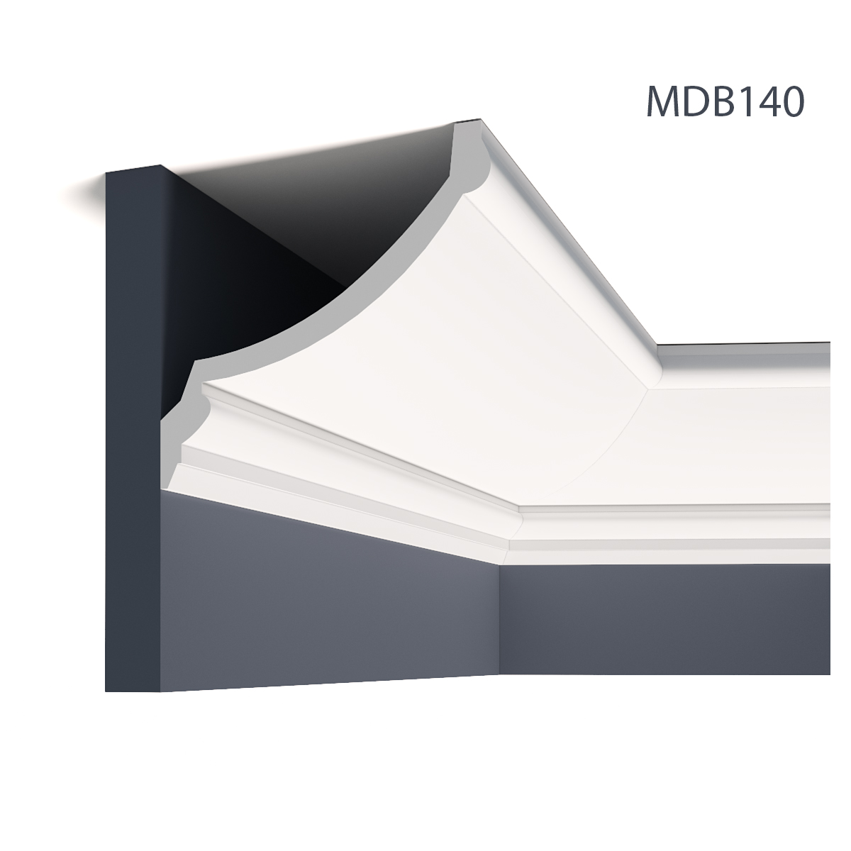 Cornișe tavan Mardom Decor MRD-MDB140, material: ProFoam