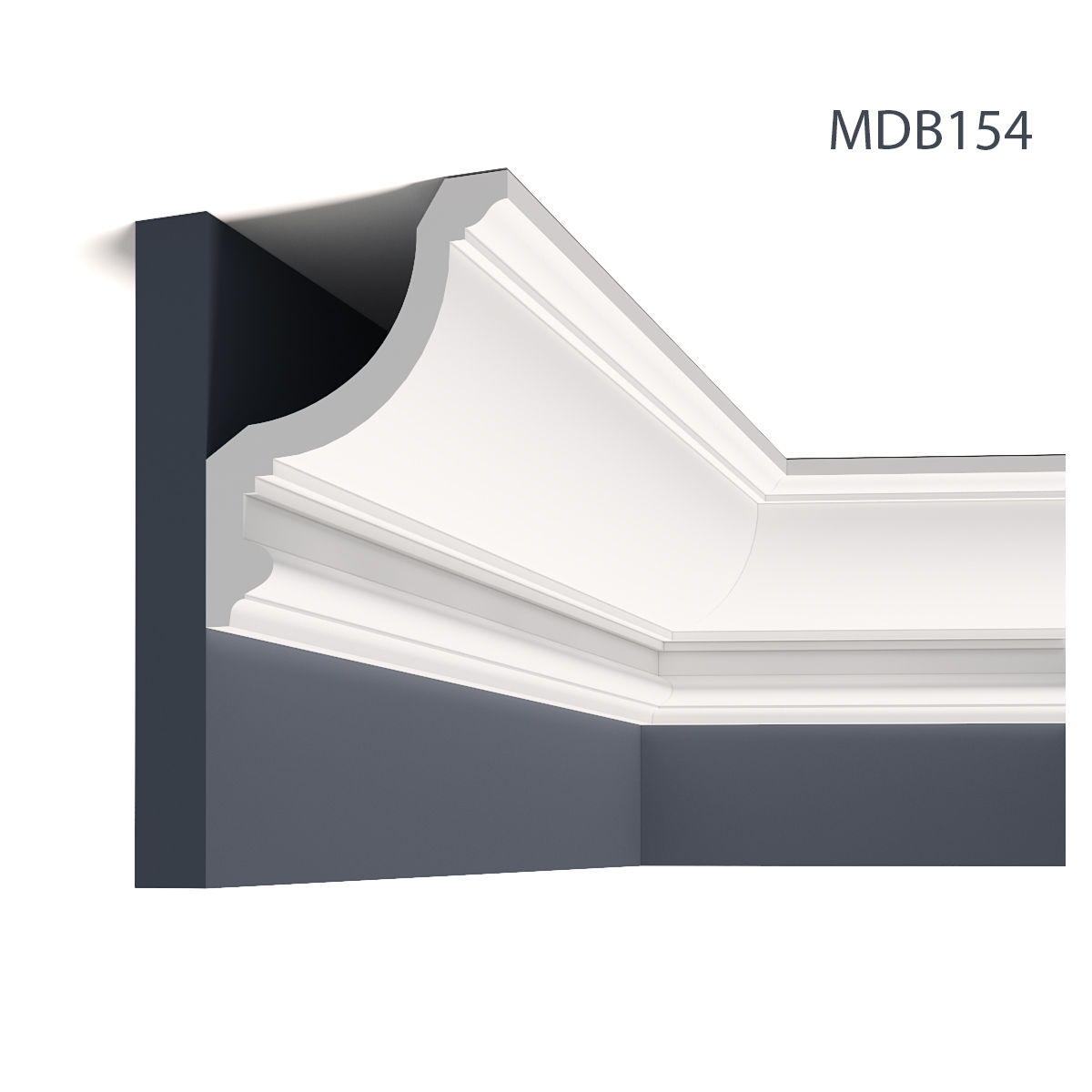 Cornișe tavan Mardom Decor MRD-MDB154, material: ProFoam