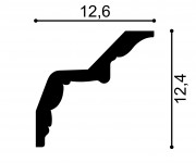 Cornisa decorativa flexibila MDB169F, 240 X 12.4 X 12.6 cm, Mardom Decor