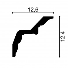 Cornisa decorativa MDB169, 240 X 12.4 X 12.6 cm, Mardom Decor