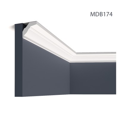 Cornisa decorativa MDB174, 240 X 4.9 X 5.2 cm, Mardom Decor, Cornișe tavan 