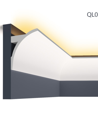 Scafe tavan (iluminat indirect, LED) Mardom Decor MRD-QL011, material: PolyForce