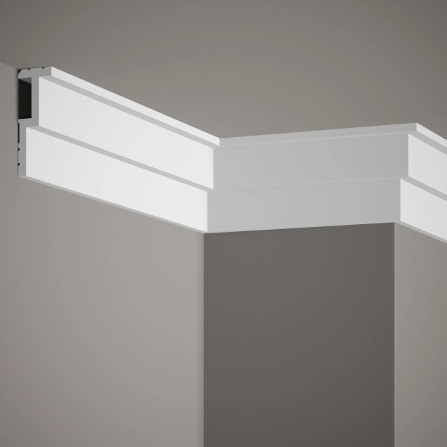 Cornisa decorativa pentru iluminat indirect cu LED