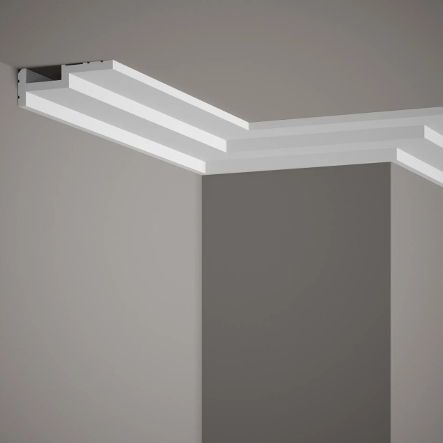 Cornisa decorativa pentru iluminat indirect cu LED