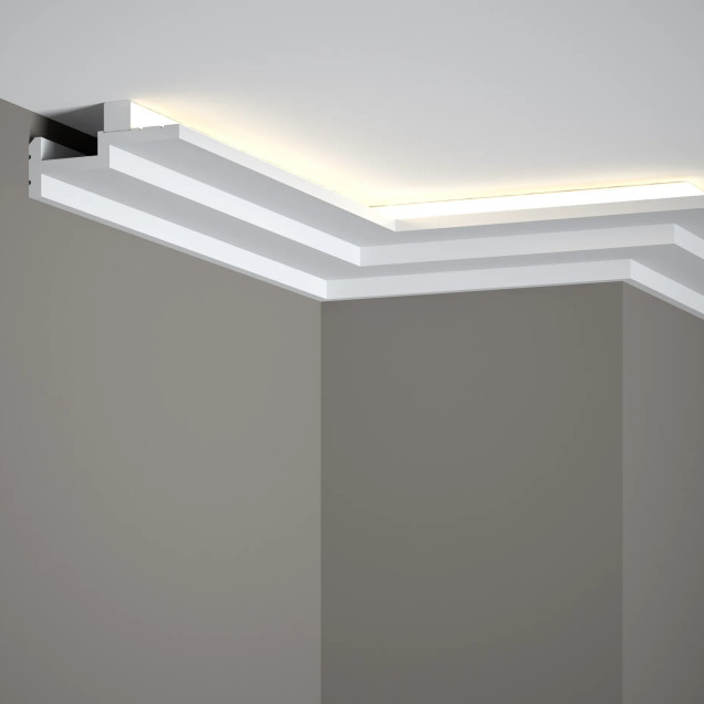 Cornisa decorativa pentru iluminat indirect cu LED