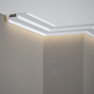 Cornisa decorativa pentru iluminat indirect cu LED