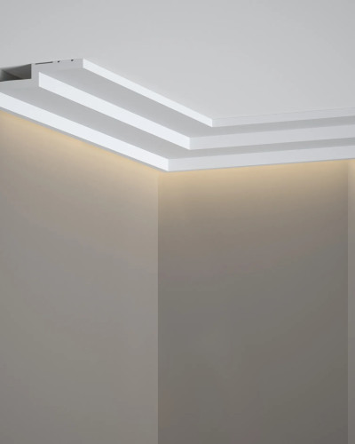 Cornisa decorativa pentru iluminat indirect cu LED