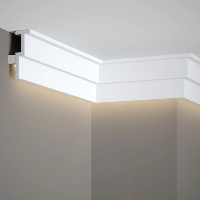 Cornisa decorativa pentru iluminat indirect cu LED