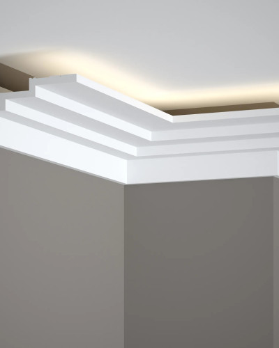 Cornisa decorativa pentru iluminat indirect cu LED