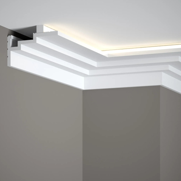 Cornisa decorativa pentru iluminat indirect cu LED