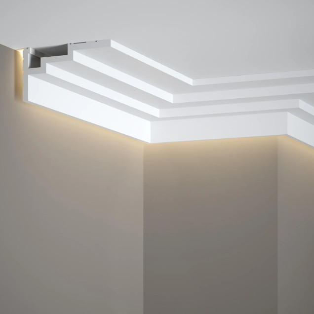 Cornisa decorativa pentru iluminat indirect cu LED