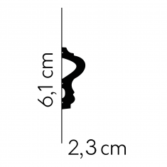 Brau decorativ flexibil MDD346F, 200 X 6.1 X 2.3 cm, Mardom Decor