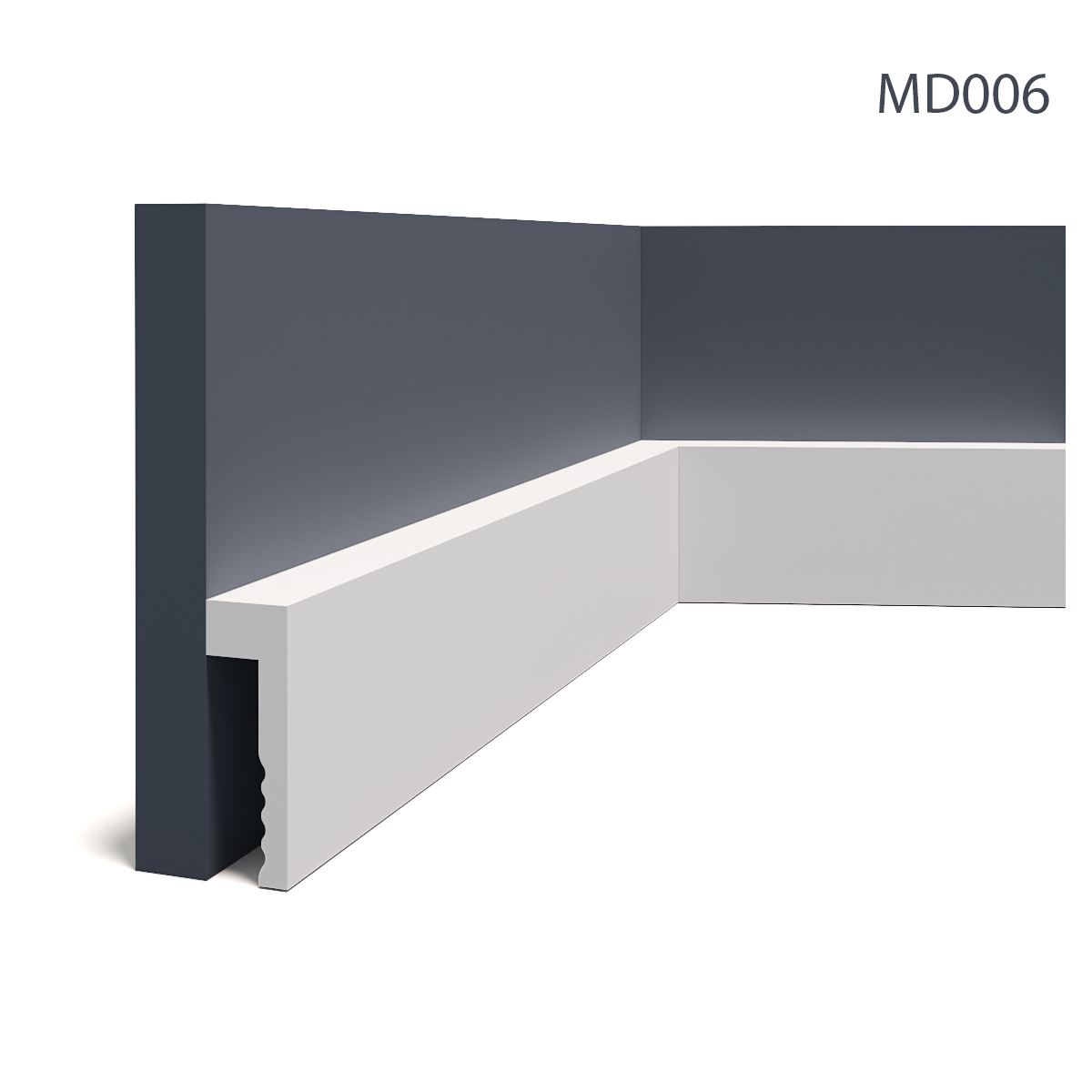 Plinta Premium MD006P, 200 X 10.1 X 2.3 cm, Mardom Decor, Plinte decorative 