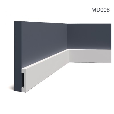 Plinta / Ancadrament usa MD008E, 240 X 8 X 1.7 cm, Mardom Decor, Plinte decorative 
