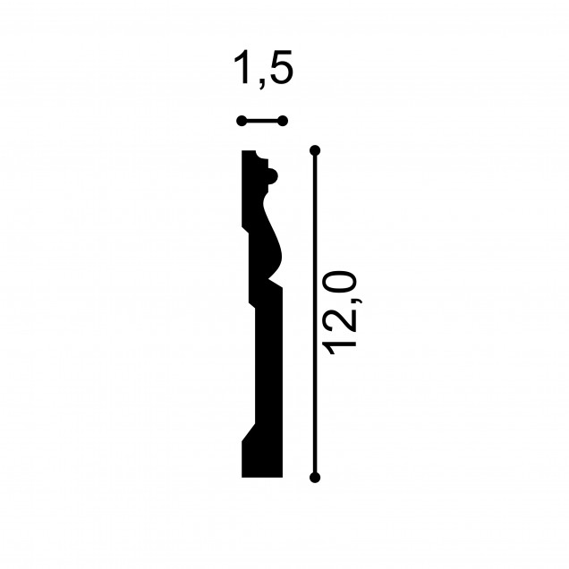 Plinte decorative Mardom Decor MRD-MD095, material: PolyForce