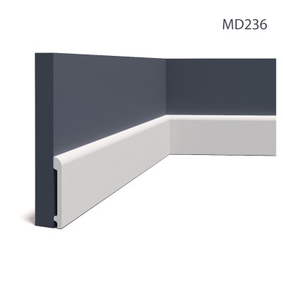 Plinta Premium MD236P, 200 X 9.9 X 1.3 cm, Mardom Decor, Plinte decorative 