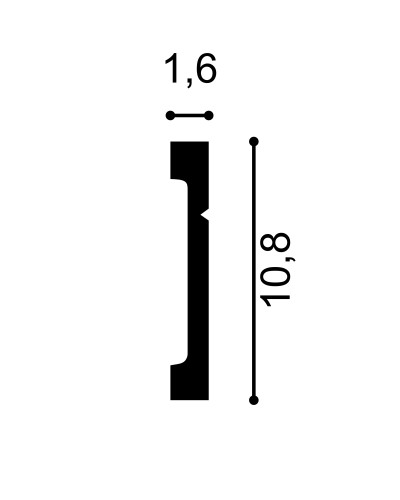Plinta MD356, 200 X 10.8 X 1.6 cm, Mardom Decor