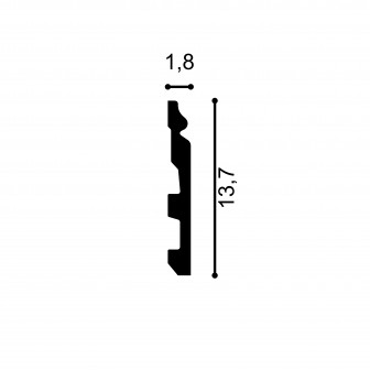 Plinta flexibila MD360F, 200 X 13.7 X 1.8 cm, Mardom Decor