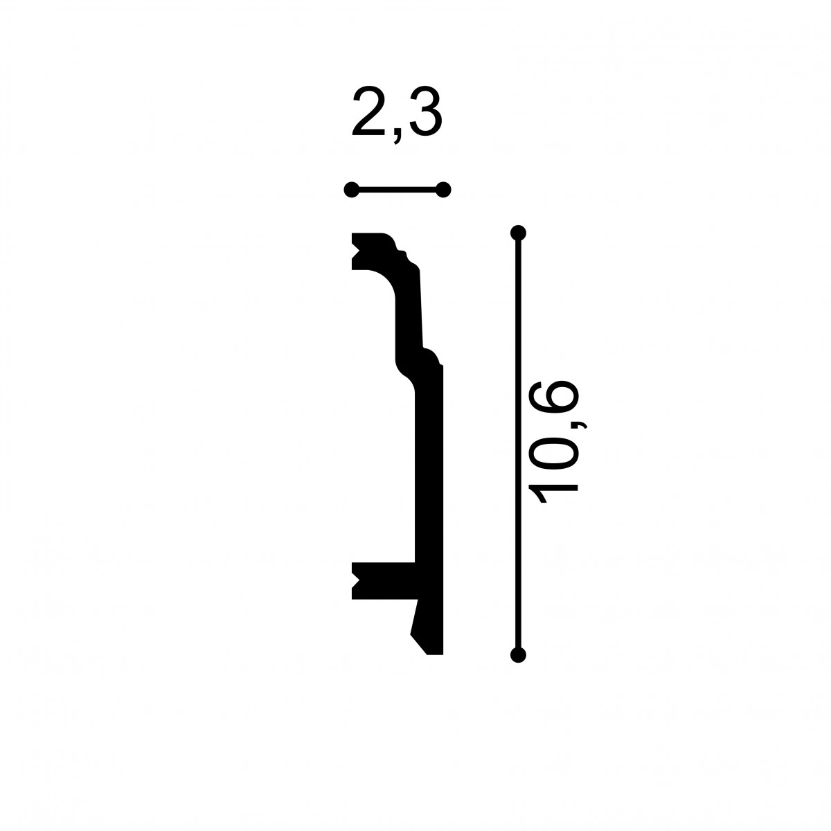 Plinte decorative Mardom Decor MRD-MD363, material: PolyForce