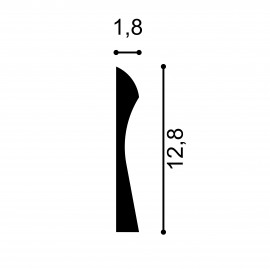 Plinta QS003, 200 X 12.8 X 1.8 cm, Mardom Decor