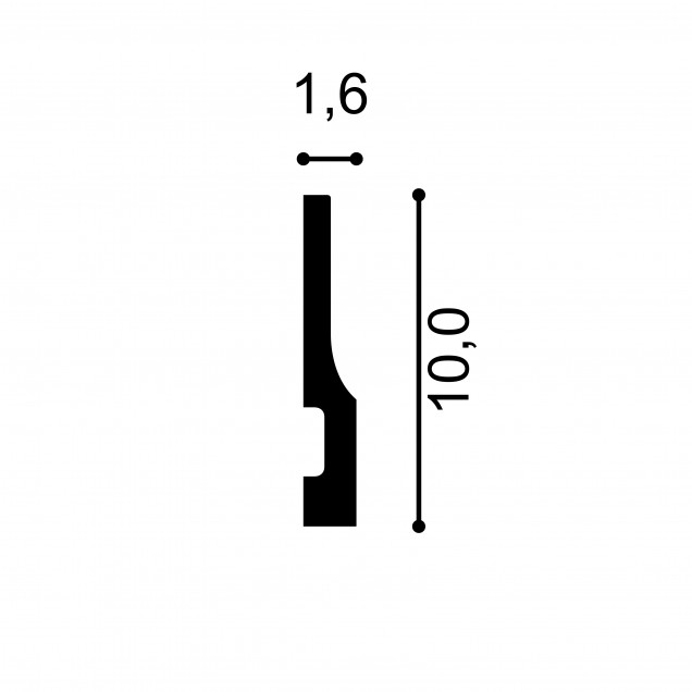 Plinte decorative Mardom Decor MRD-QS009, material: PolyForce