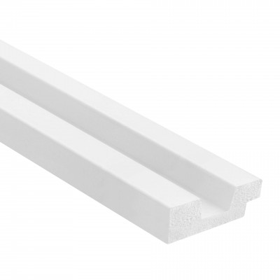 Profil stanga pentru Panoul riflat 3D Lamelli Stretto, White, 270x3.6 cm, Mardom Decor,  
