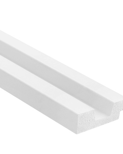 Profil stanga pentru Panoul riflat 3D Lamelli Stretto, White, 270x3.6 cm, Mardom Decor