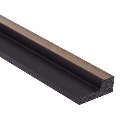 Profil dreapta pentru Panoul riflat 3D Lamelli Stretto, Dark Oak, 270x2.3 cm, Mardom Decor