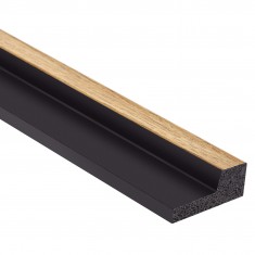 Profil dreapta pentru Panoul riflat 3D Lamelli Stretto, Natural Oak, 270x2.3 cm, Mardom Decor