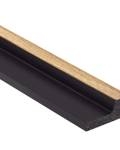 Profil dreapta pentru Panoul riflat 3D Lamelli Stretto, Natural Oak, 270x2.3 cm, Mardom Decor