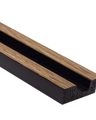 Profil stanga pentru Panoul riflat 3D Lamelli Stretto, Classic Oak, 270x3.6 cm, Mardom Decor