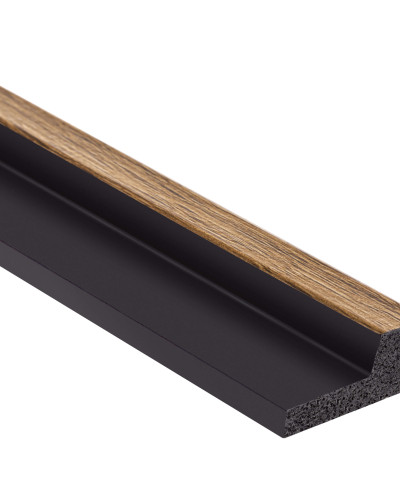 Profil dreapta pentru Panoul riflat 3D Lamelli Stretto, Classic Oak, 270x2.3 cm, Mardom Decor